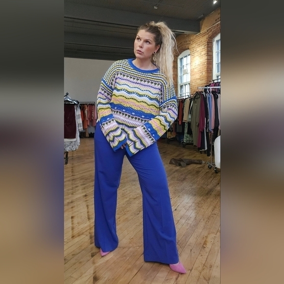 Reitmans Pants - NWT REITMANS Cobalt Blue Straight Leg High Rise Trousers